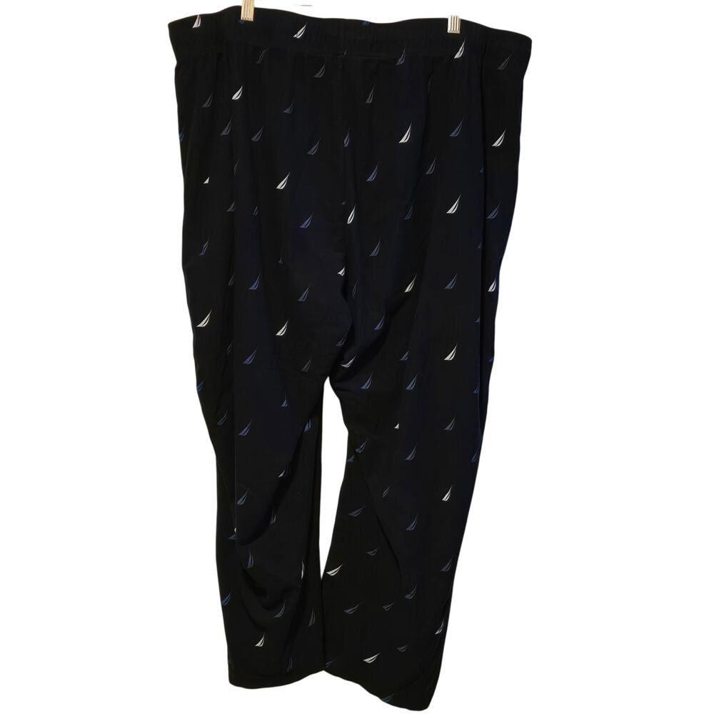 Nautica Sleepwear Navy Blue Logo Print Lounge Pants with pockets XXL - Picture 2 of 4